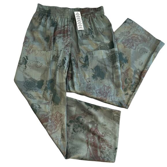 NWT Urban Outfitters Mae Satin Wide Leg Pants Medium - Picture 1 of 8